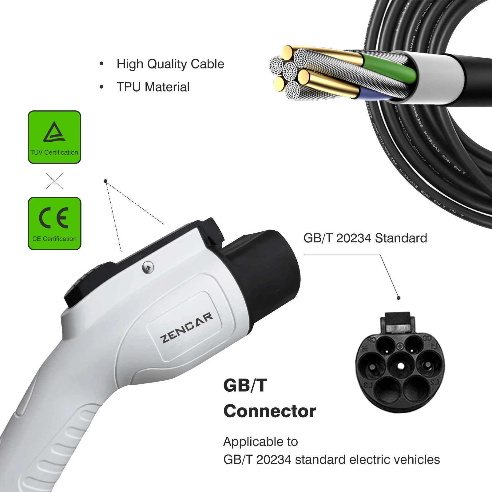 EV charger 3.6KW 16A GB/T portable evse for Chinese electric vehicle car Model D gbt home car charger with specific timer