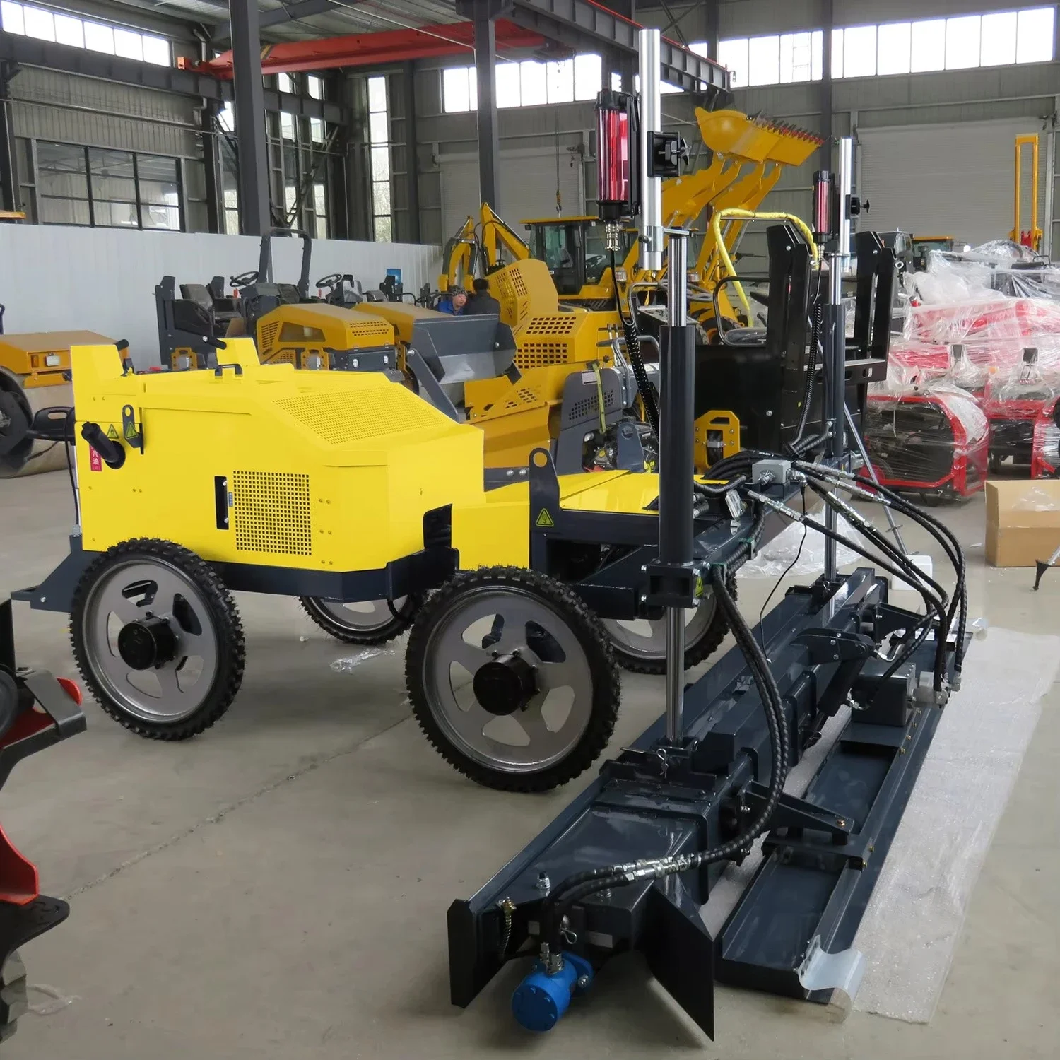 High Precision Laser Guided Concrete Laser Screed Machine for Road Construction Projects