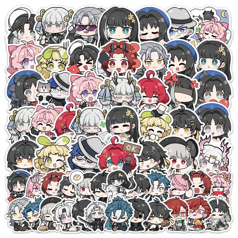 

10/30/60PCS Cartoon Wuthering Waves Game Sticker DIY Decoration Waterproof Skateboard Notebook Graffiti Toy