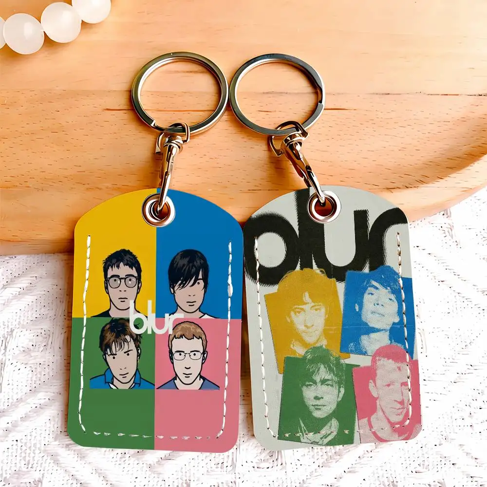 

Band B-Blur-S Card Holder With Keychain Executive Protection For Bank Credit Subway Bus Case