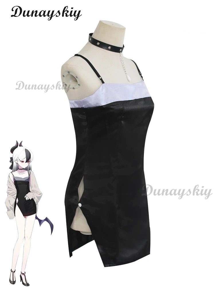 Аниме Синий Архив onikata Киноко Косплей Костюм Одежда Головные Уборы сексуальное Черное Платье С Свитер сексуальное Платье парик головные уборы cos