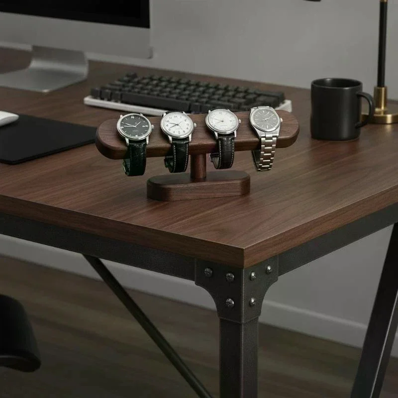 Walnut Color Watch Bracket Display Holder Jewelry Bracket Chain Anklets Hanger Stand Racks Organizer For Counter Shows