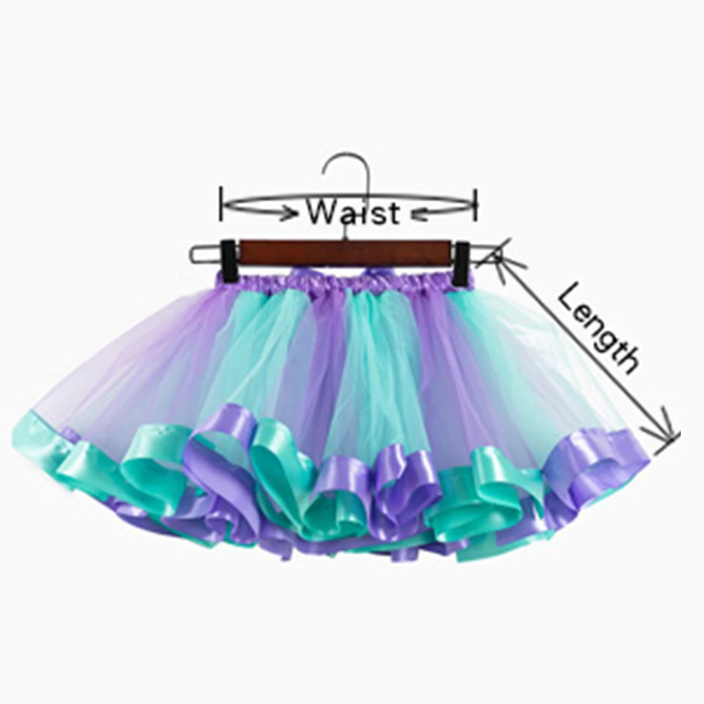 

Tulle Skirt Set Mermaid Headb for Girls Party Dress up Costume Elastic Waist Premium Material Soft Safe Comfortable