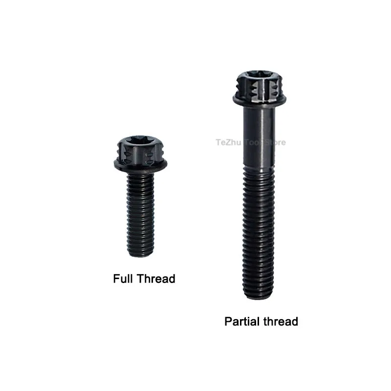 1Pcs Titanium Bolt M6 M8 M10 M12 Torx Flange Head for Motorcycle Modification Decoration Length 10mm-90mm