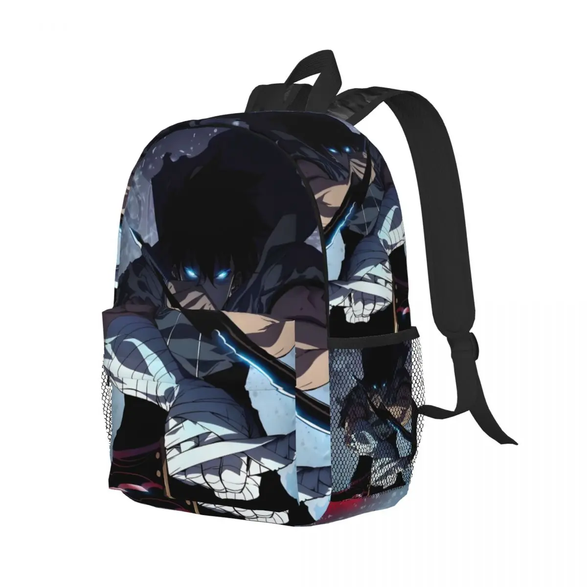 _Korean Anime Solo Leveling New Fashion High Capacity Waterproof College Backpack Trendy Laptop Travel Book Bag 15inch