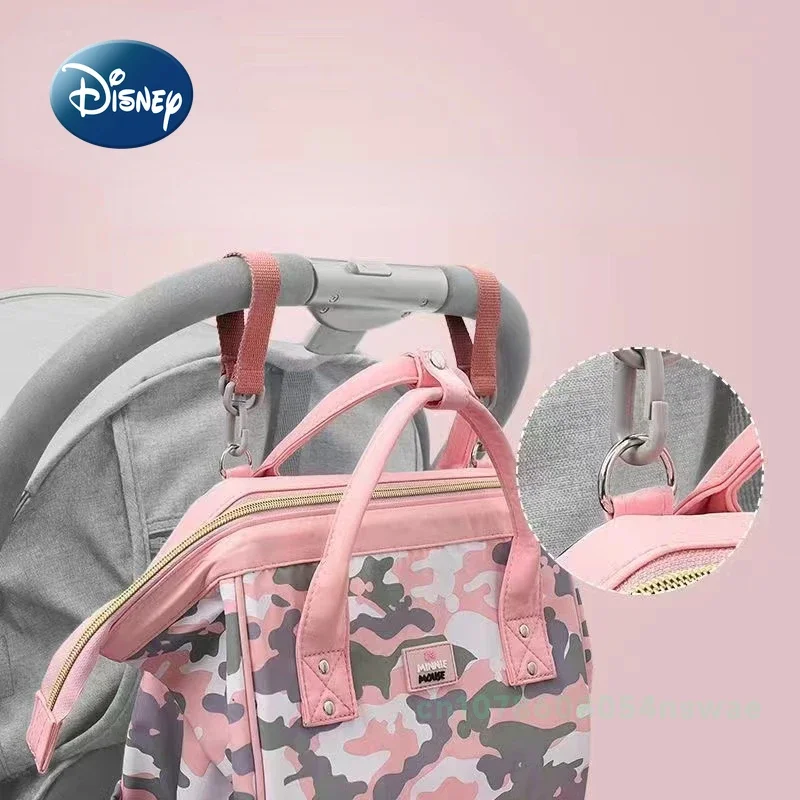 Disney mickey original novo saco de fraldas mochila dos desenhos animados saco do bebê grande capacidade multifuncional saco de fraldas do bebê de alta qualidade