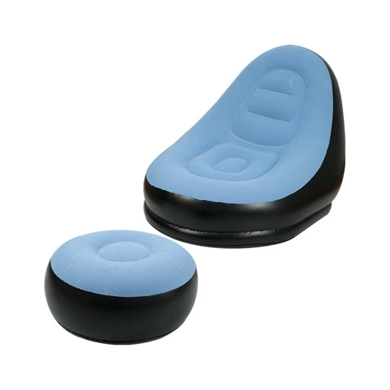 

Outdoor inflatable sofa chair portable camping Internet celebrity thickened flocking lazy sofa bedroom home leisure folding bed