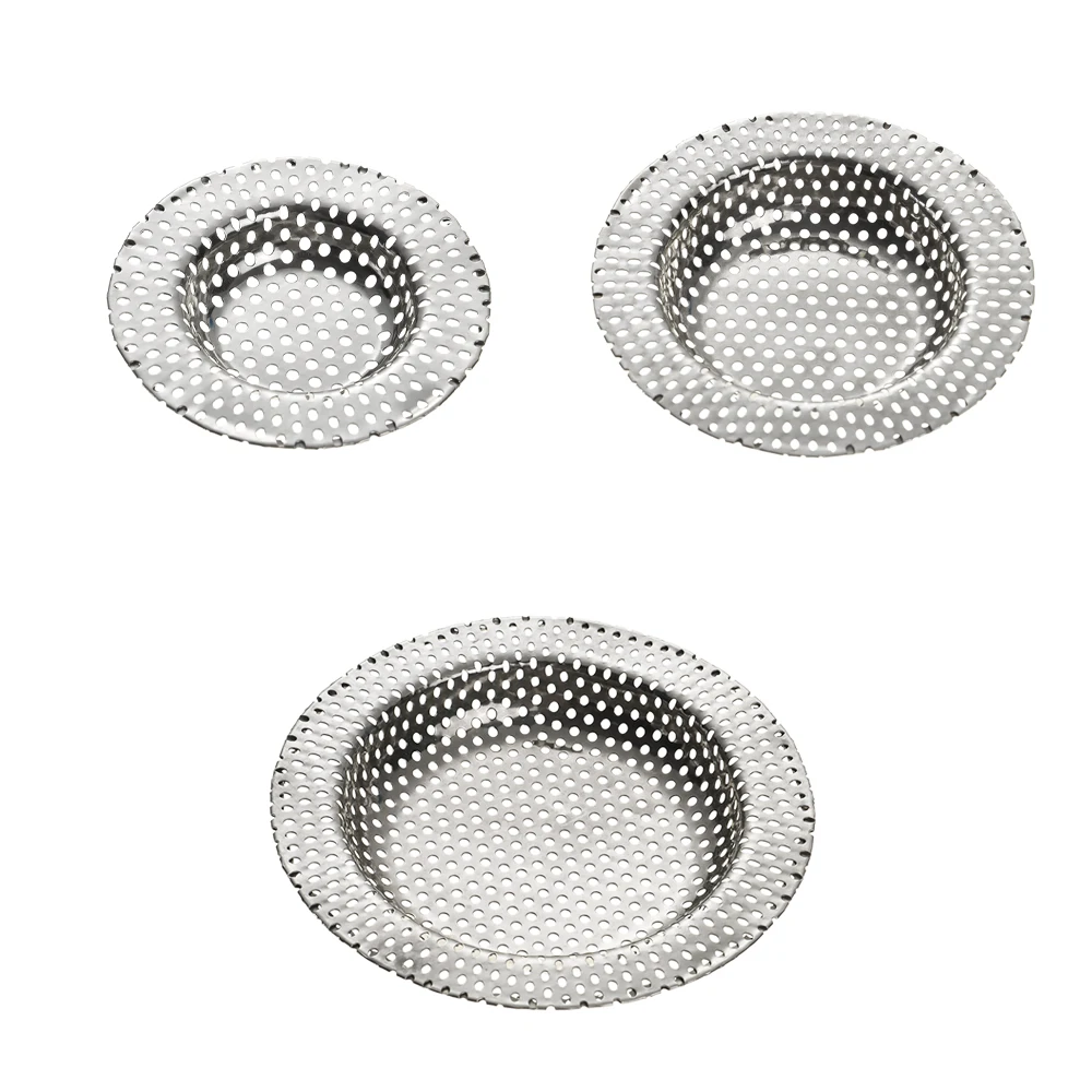 Bathroom Kitchen Stainless Steel Sink Strainer Anti Clog Drain Filter Hair Clean Up Waste Catcher Waste Catcher Stopper