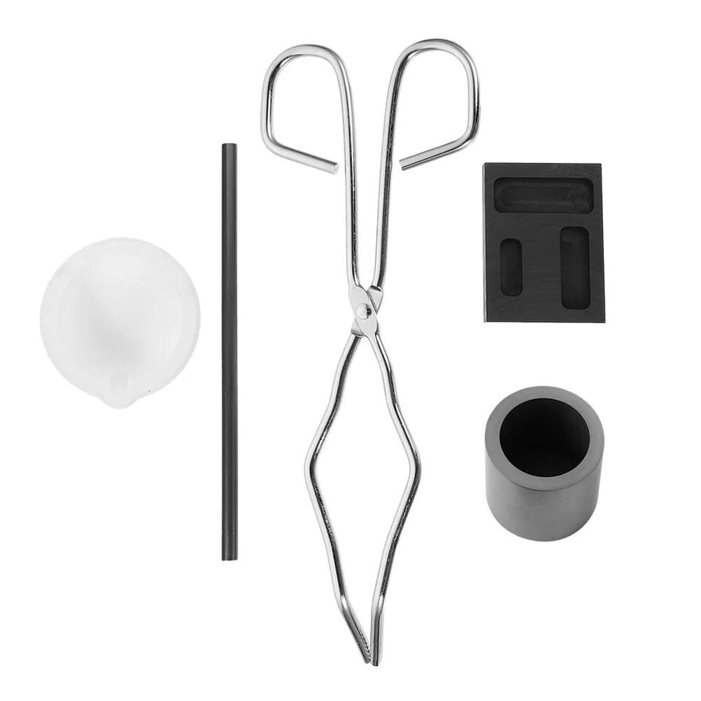 1 مجموعة 1 مجموعة أدوات عدة قالب بوتقة ل وعاء بوتقة السيراميك الذهب والفضة ذوبان الصب سبيكة صنع Craft بها بنفسك الحرفية المعادن التكرير