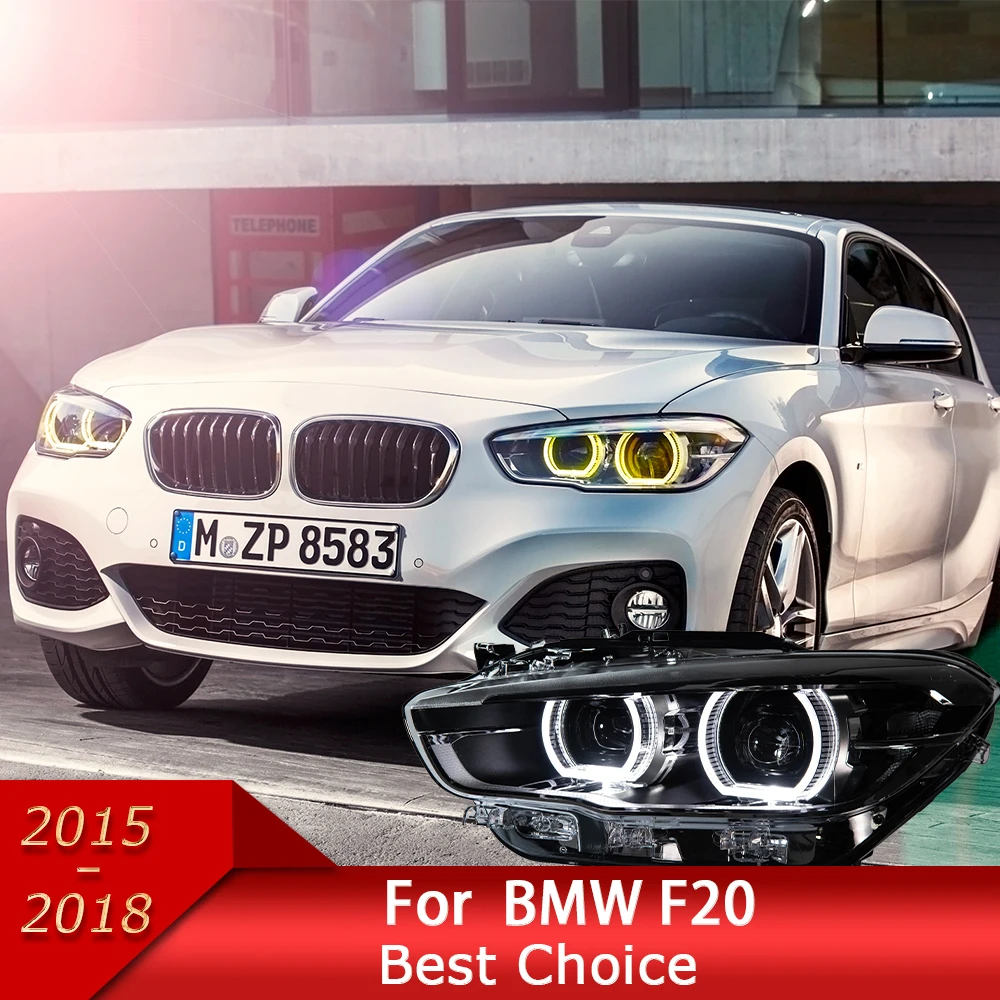 Car Lights for BMW F20 2015-2018 1 Series LED Auto Headlights Assembly Upgrade Bifocal Lens Dynamic Lamp Exterior Accessories