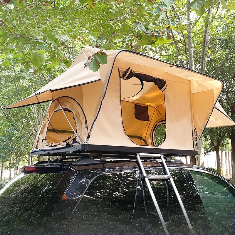 

Roof tent Hardtop automatic outdoor rain-proof quick-open tent Off-road SUV triangular aluminum profile camping tent