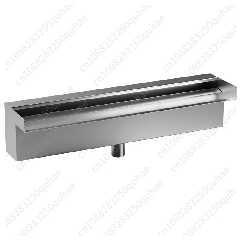 

Landscape Stainless Steel Water Curtain Flow Channel, Decorative Waterfall Outlet for Fish Pond & Backyard Garden