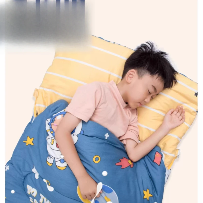 

Elementary school students lunch break sleeping bag medium and large children cotton outdoor camping portable quilt school