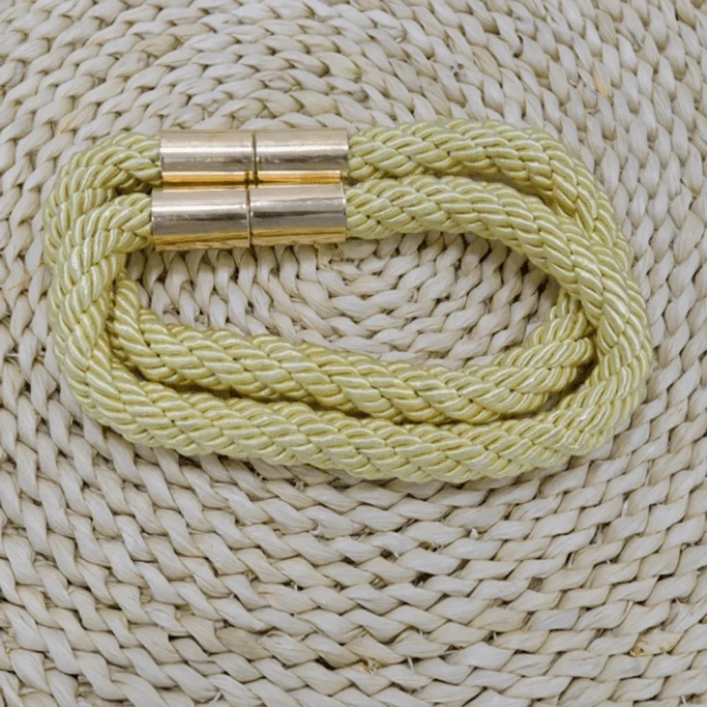 2Pcs Creative Braided Rope Curtain Tiebacks Strong Magnet Elegant Curtain Strap Boho Non Perforated Curtain Holders Room