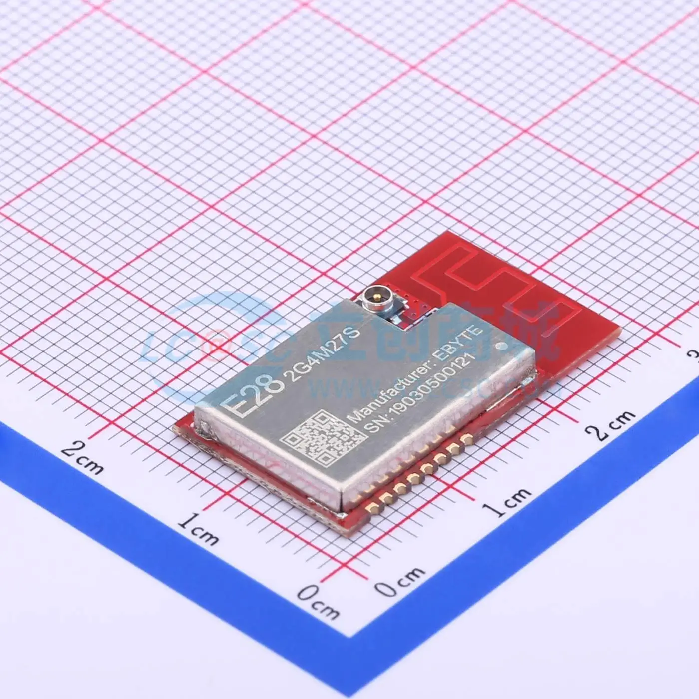 2pcs E28-2G4M27S SMD 26.5x15mm 27dBm SPI LoRa GFSK FLRC LoRa RF Transceiver Module for Smart Home System