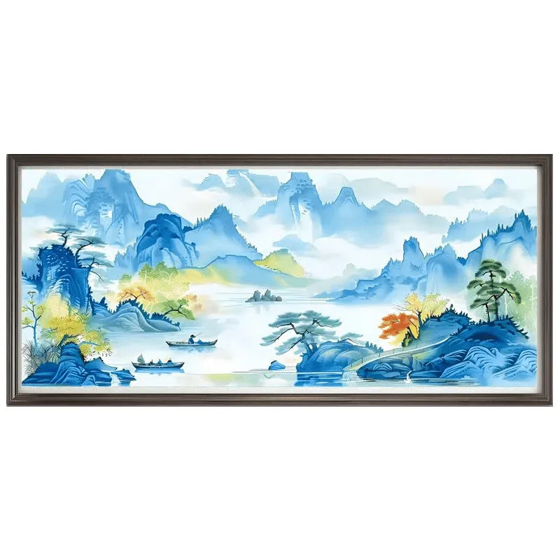landscape painting 9CT 11CT Embroidery DIY Printed Kits Cross Stitch Thread Needlework Home Decor Crafts
