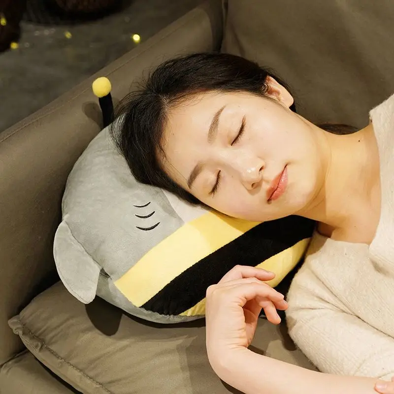 Mão mais quente travesseiro escritório nap travesseiro brinquedo macio boneca de pelúcia animal decoração para casa crianças presentes inverno sleep aids mesa snooze