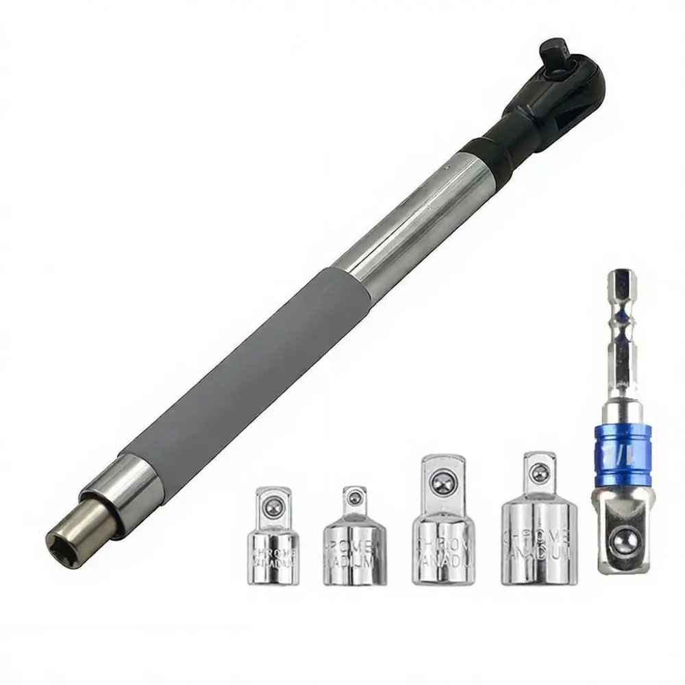 Auto Mechanic Ratchet Wrench 1 2 3 8 Drive Extended Reach Handle Chrome Vanadium Steel Manual Repair Tool Hand Device