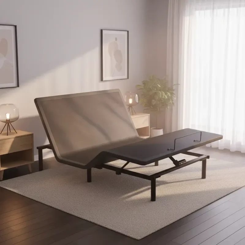 Modern Electric Bed Frame with Wireless Remote Control and USB Charging Port Large King Size Bedroom Furniture for Home Decor