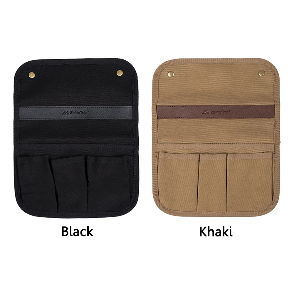 Camping Stuhl Armlehne Aufbewahrungstasche Canvas Armlehne Seite Aufbewahrungstasche Multi-Taschen Couch Arm Organizer Tragbar für Angeln Wandern