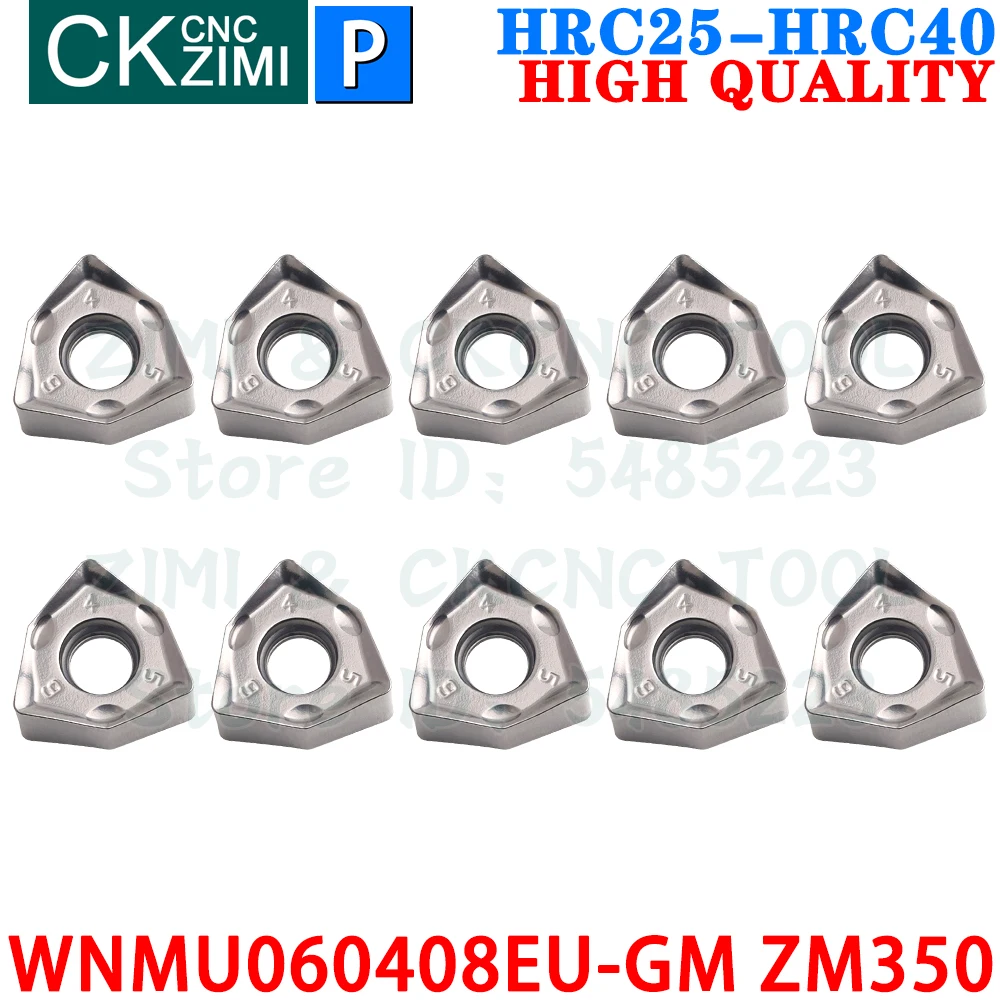 WNMU060408EU-GM ZM350 WNMU 060408 Carbide Inserts Fast Feed Milling Inserts MFWN90 CNC Indexable Heavy Face Cutting Milling Tool