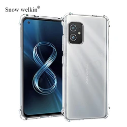 Airbag Buffer custodia protettiva completa per Asus Zenfone 8 9 Flip 7 Pro ZS590KS ZS670KS custodia trasparente morbida TPU antiurto