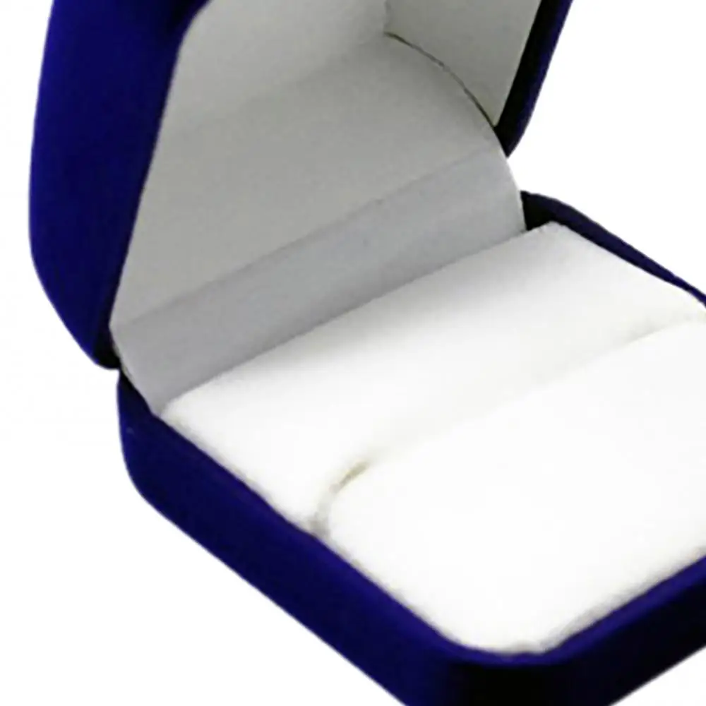 Blue Velvet Engagement Jewelry Ring Box Earring Pendant Display Holder Case Rings gifts Box