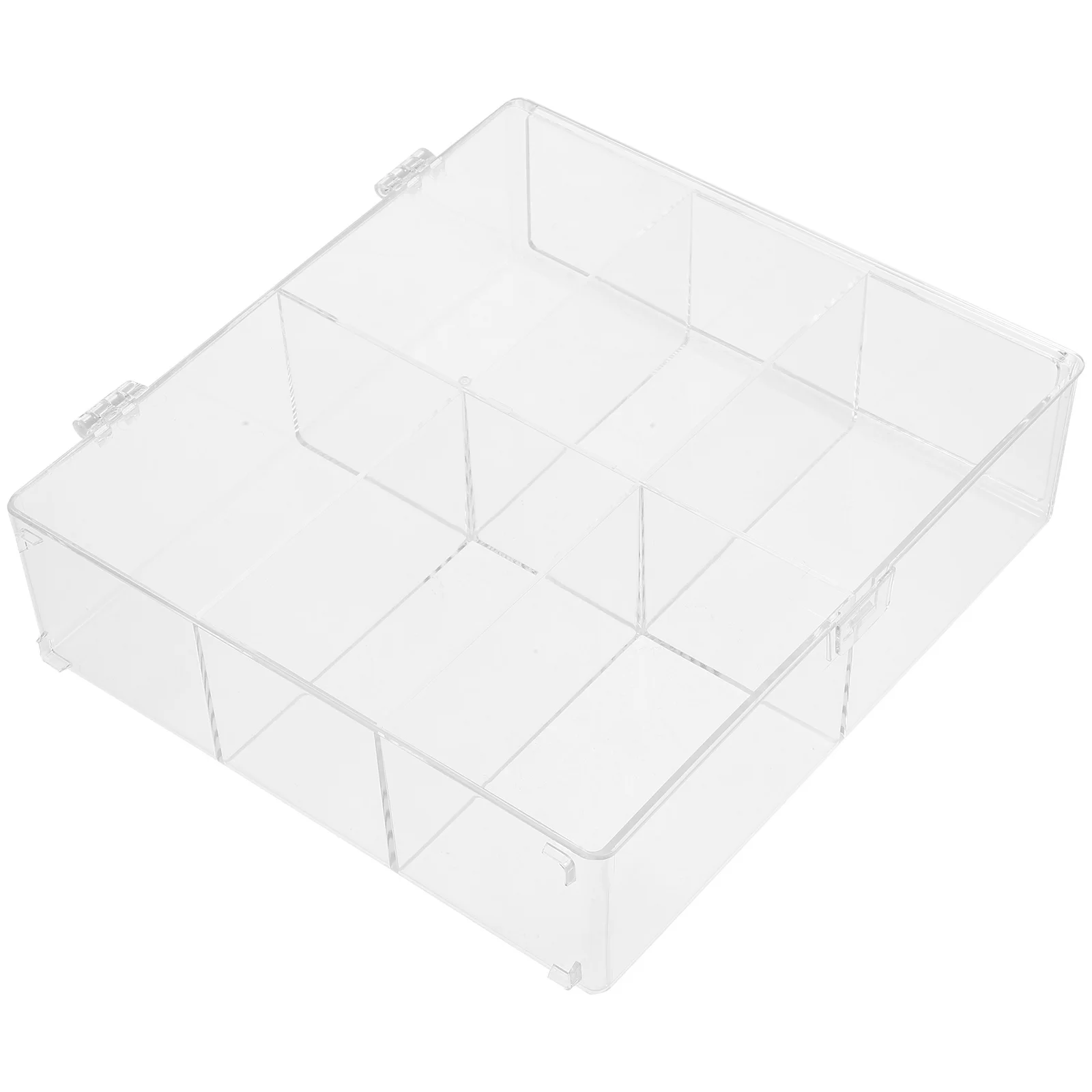 Clear Cards Storage Box Multipurpose Photo Organizer Plastic Storage Case Durable Reusable Material Desktop Small Items