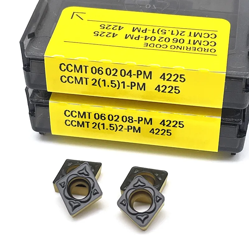 Herramienta de carburo de alta calidad CCMT060204 PM 4225, herramienta de torneado de metal, herramienta de corte CNC, herramientas de torno CCMT060208 PM4225