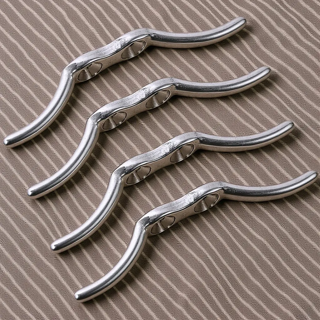 4Pcs Blind Cord Holder Stainless Steel Shade Chain Clips for Window Blinds Curtain Rope Cleat Safety Cord Cleats