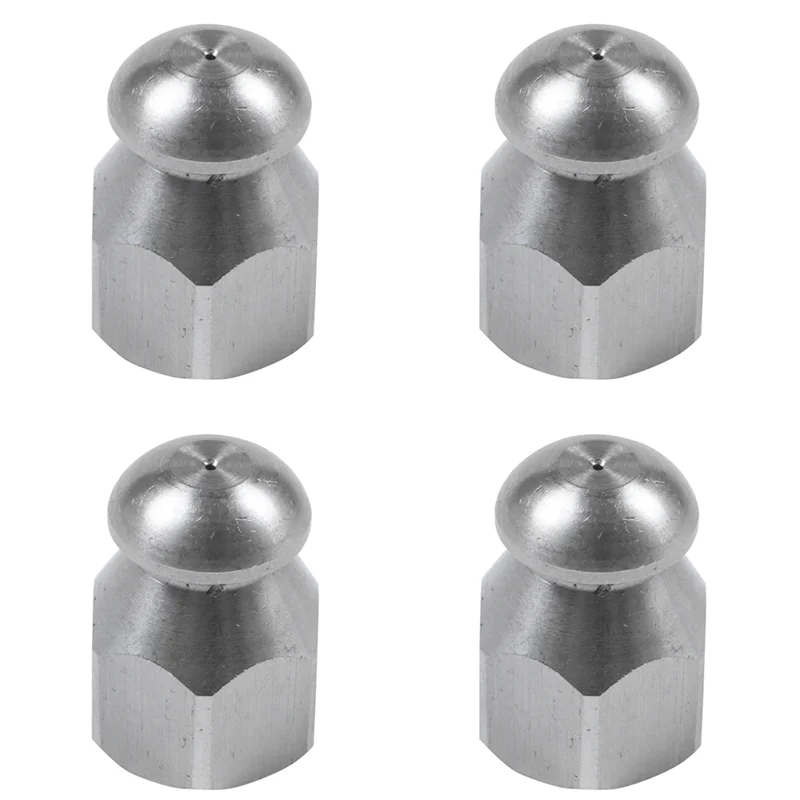 HIM-4X الأنابيب Jetter غسالة الضغط استنزاف المجاري تنظيف الأنابيب Jetter فوهة دوارة 5 طائرة (1/4 بوصة)