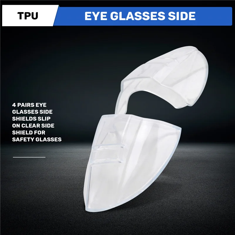 

AA84 Eye Glasses Side Shields Slip On Clear Side Shield For Safety Glasses