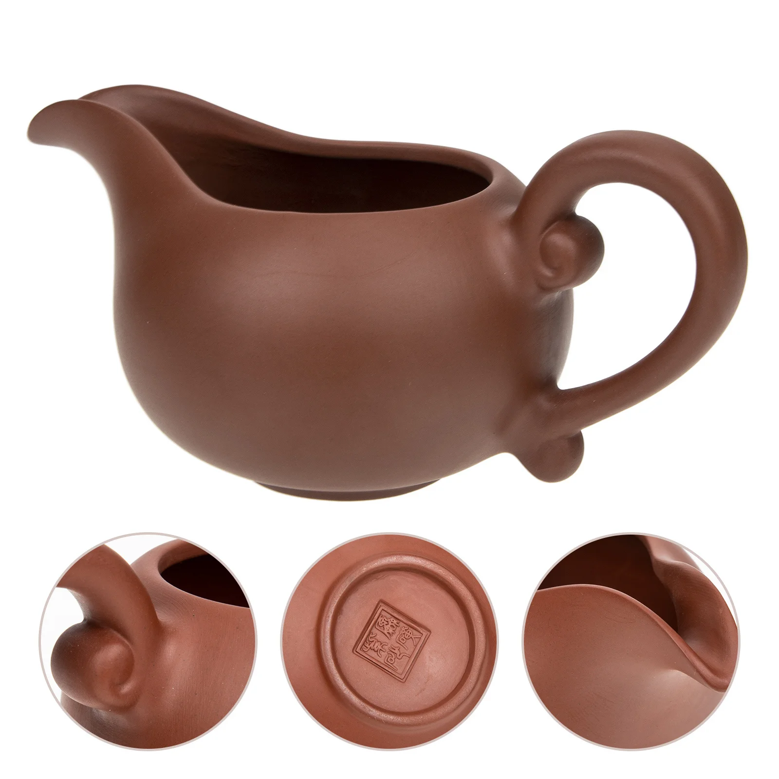 

Ceramic Milk Jug with Comfort Grip Handle Retro Creamer Pitcher Kitchen Utensil for Serving Sauce Syrup Dressing