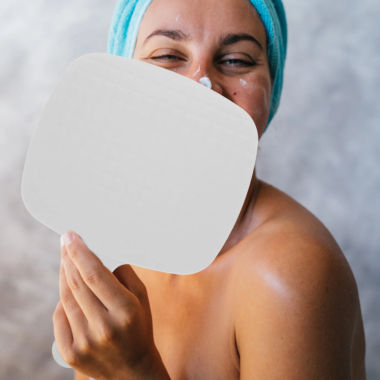 Handheld Mirror Lightweight Safe Beauty Care Home Travel Use Stylish Decorative Hand Mirror Small Hand Mirror,