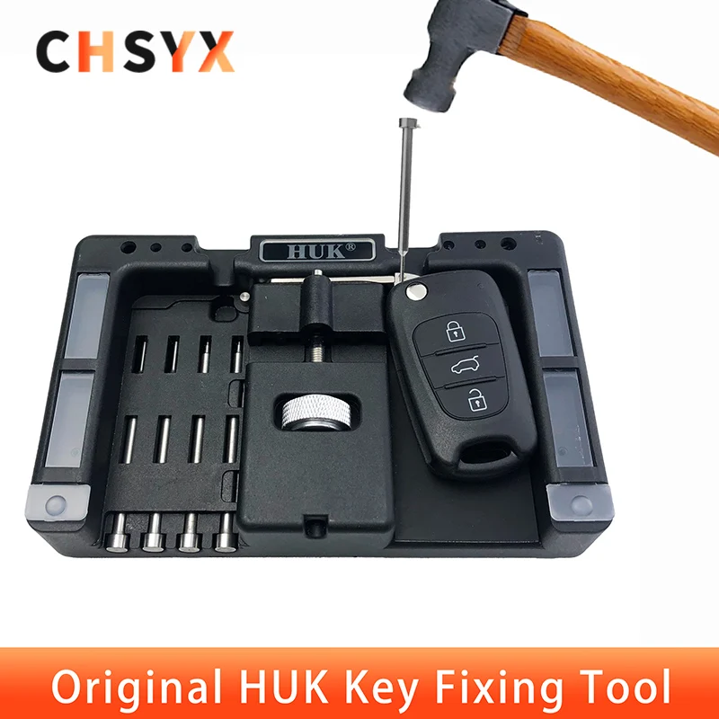 CHSYX High Quality Original For HUK Key Fixing Tool With Four Pins Flip Key Vice Of Flip-key Pin Remover For Locksmith Tool