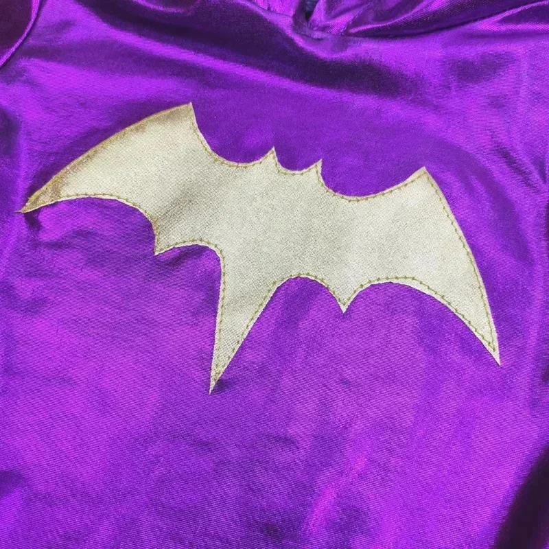 فستان بقلنسوة للفتيات الخارقات، أزياء باتجيرل التأثيرية للأطفال، فستان توتو للهالوين، فستان الحفلات من عمر 3 إلى 9 سنوات