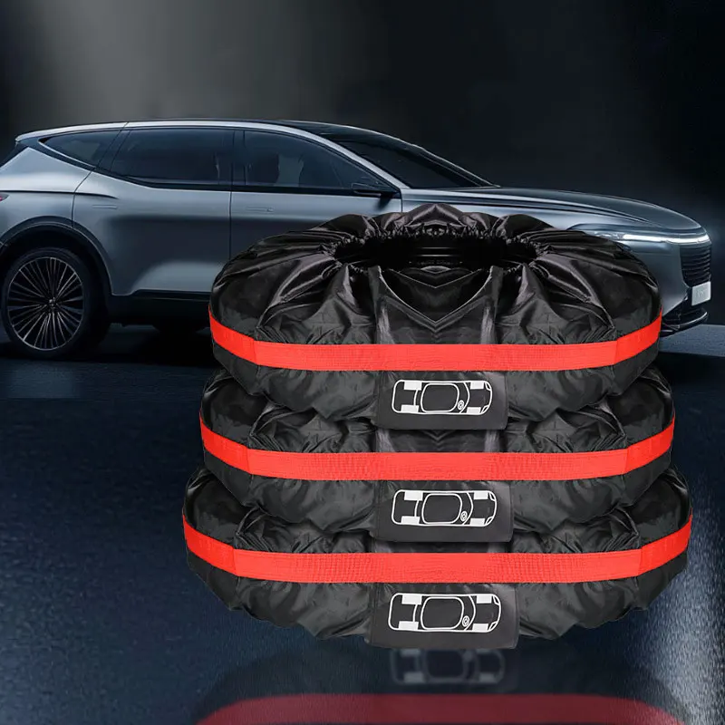 Lot Car Spare Tire Cover Auto Tire Storage Bags Dustproof Protective Cover  Wheel Accessories Portable Wheel Bags