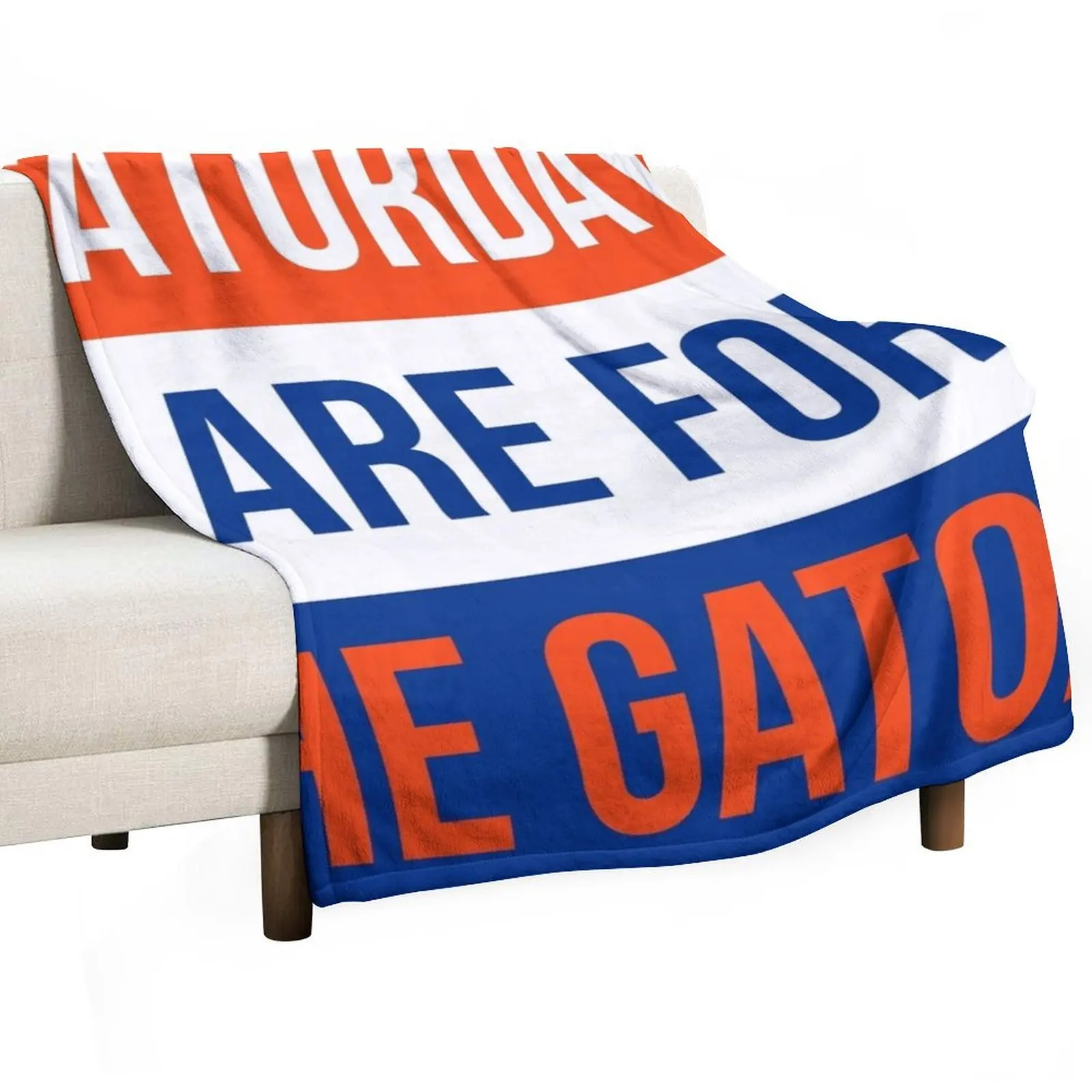 Saturdays are for the Gators Throw Blanket funny gift Decorative Beds Thins Blankets