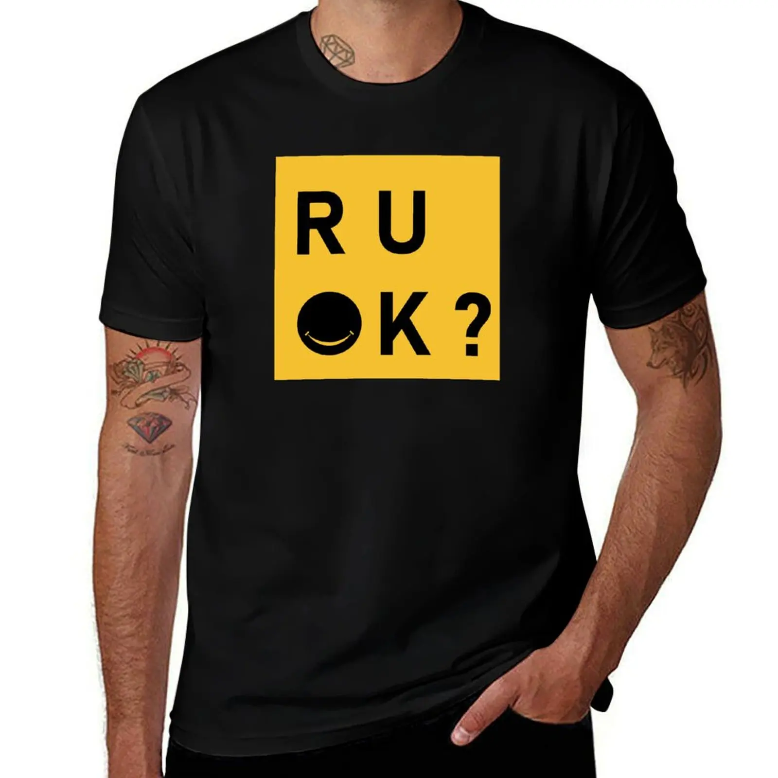 

R u ok  day, for are you ok T-Shirt vintage affliction shirts T-shirts for men cotton