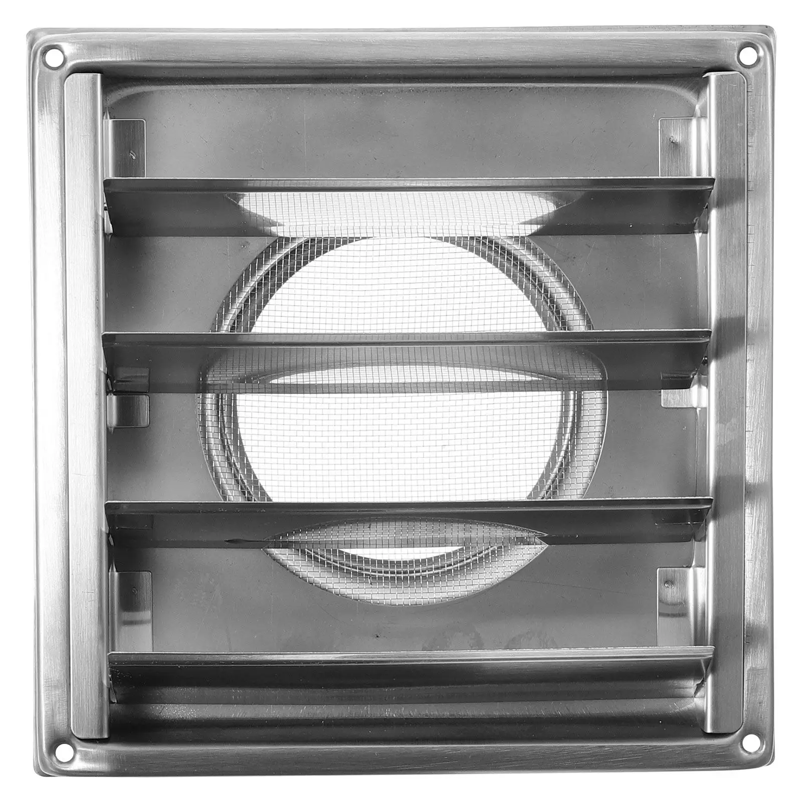 1 Set Stainless Steel Exterior Wall Ventilation Durable Air Grille Hood For Bathroom Kitchen Exhaust Wall Vent Cover Metal Air