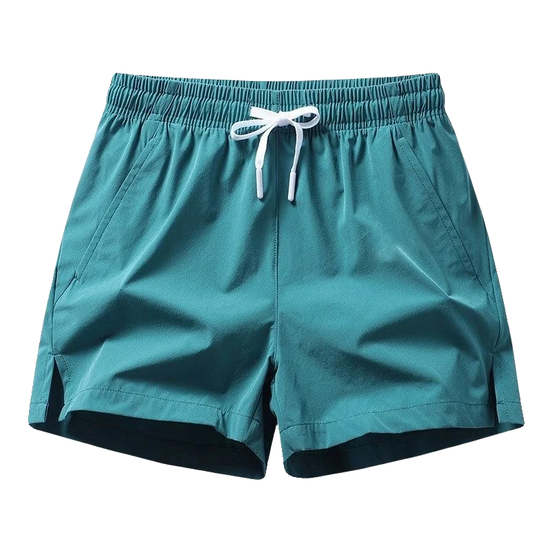 Summer Thin Ice Silk Men's Shorts Casual Wear Resistant Quick Dry Breathable Basketball Running Sports Pants Elastic Waist