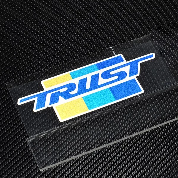 TRUST & GREDDY Logo Sticker Three-Color Waterproof Decal Personalized Decor For Car Bumper Side Fender