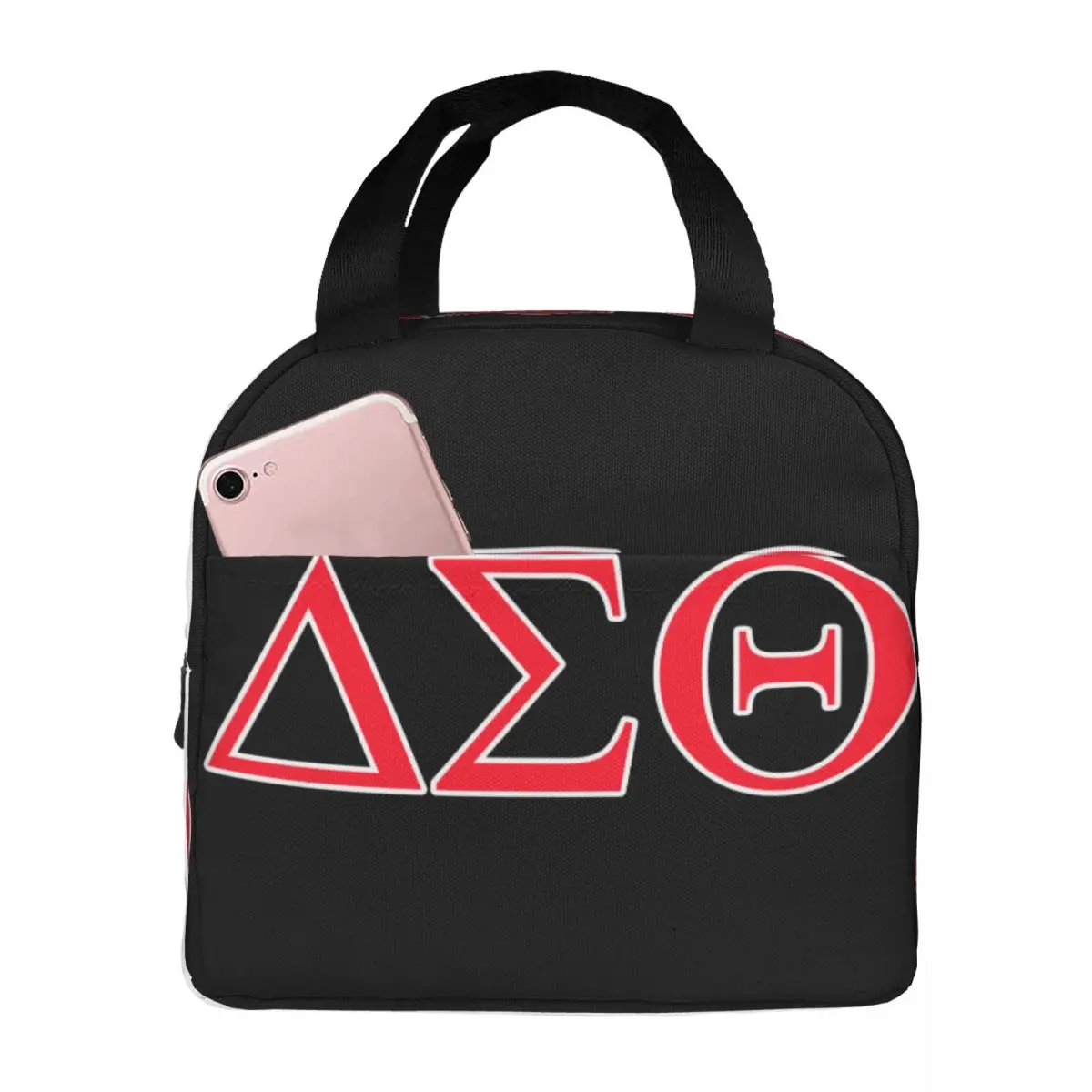 Delta Sigma Theta 1913 Thermal Insulated Lunch Bags Women Portable Lunch Tote for Outdoor Camping Travel Multifunction Food Box