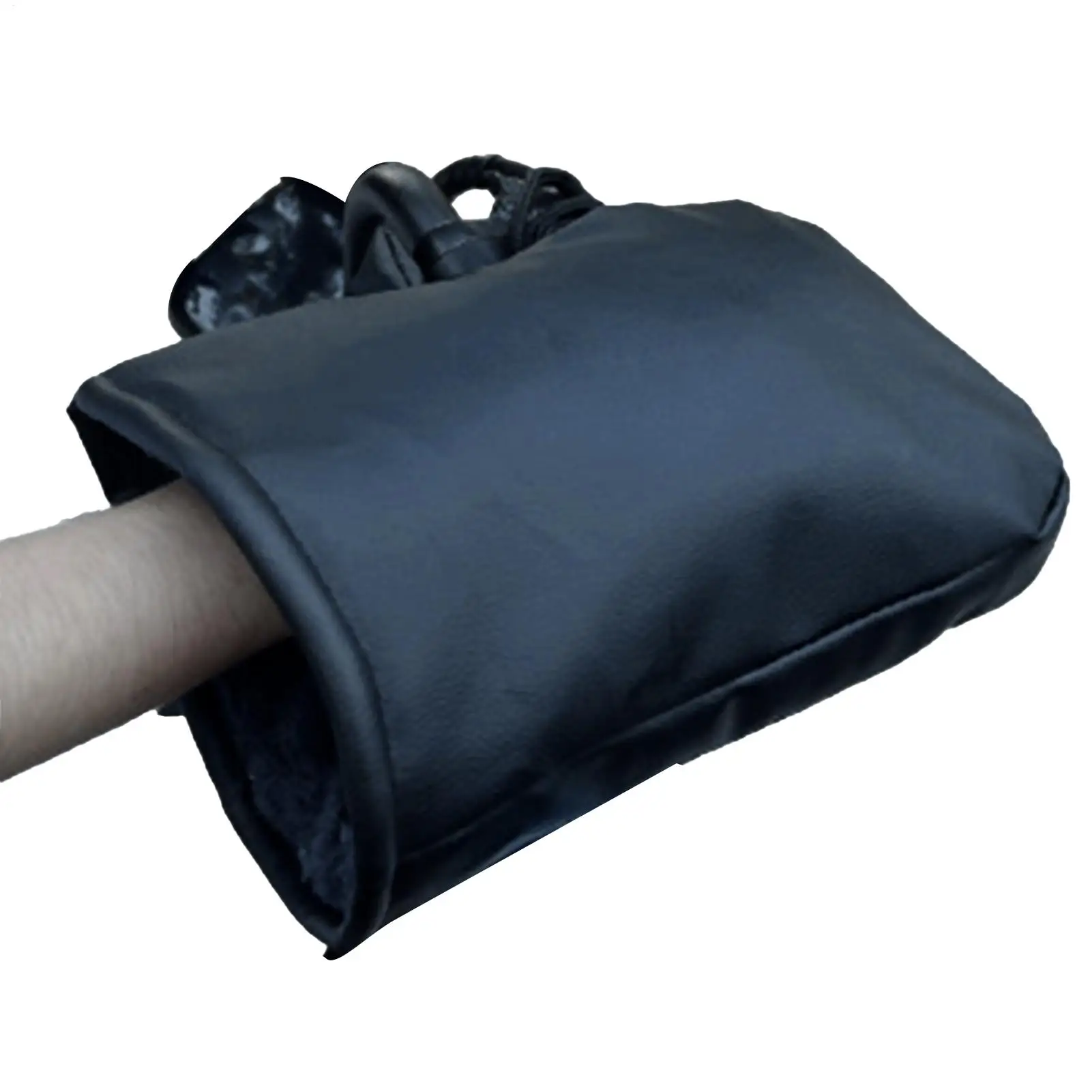 

Motorcycle Fleece-Lined Thickened Protective Gloves Reflective Motorcycle Handlebar Muffs Winter Windproof Motorbike Mittens