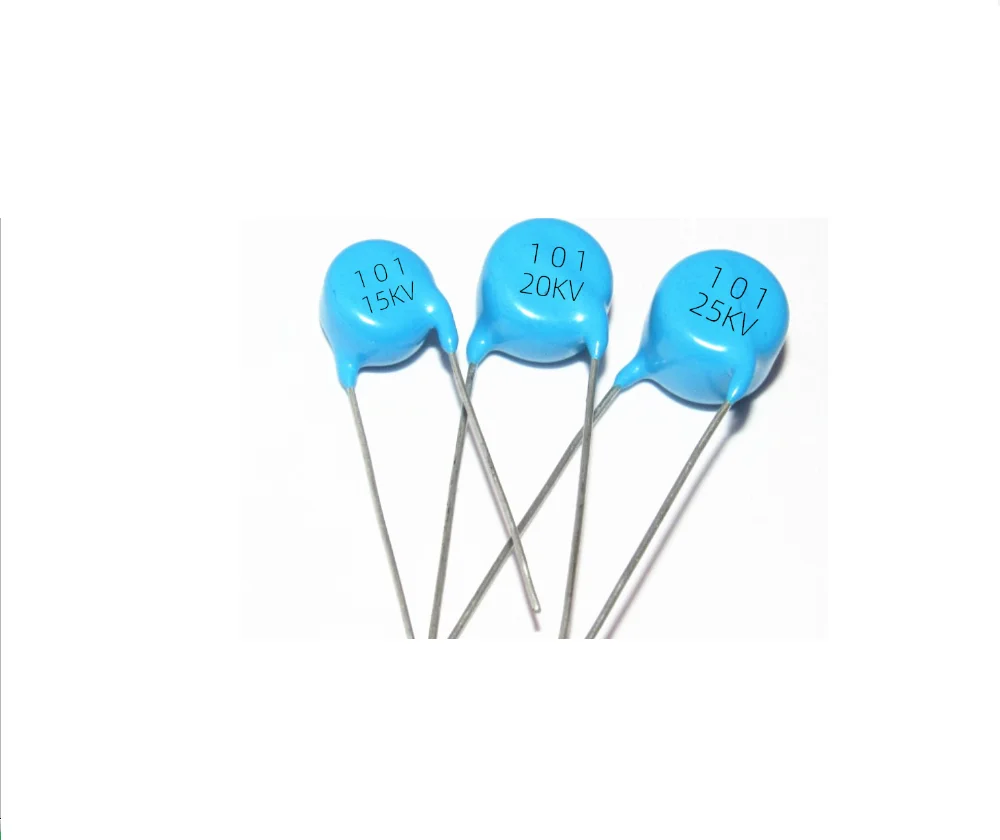 20PCS 101 High Voltage Porcelain Capacitor 100PF 101 10KV 15KV 20KV 25KV 30KV 40KV