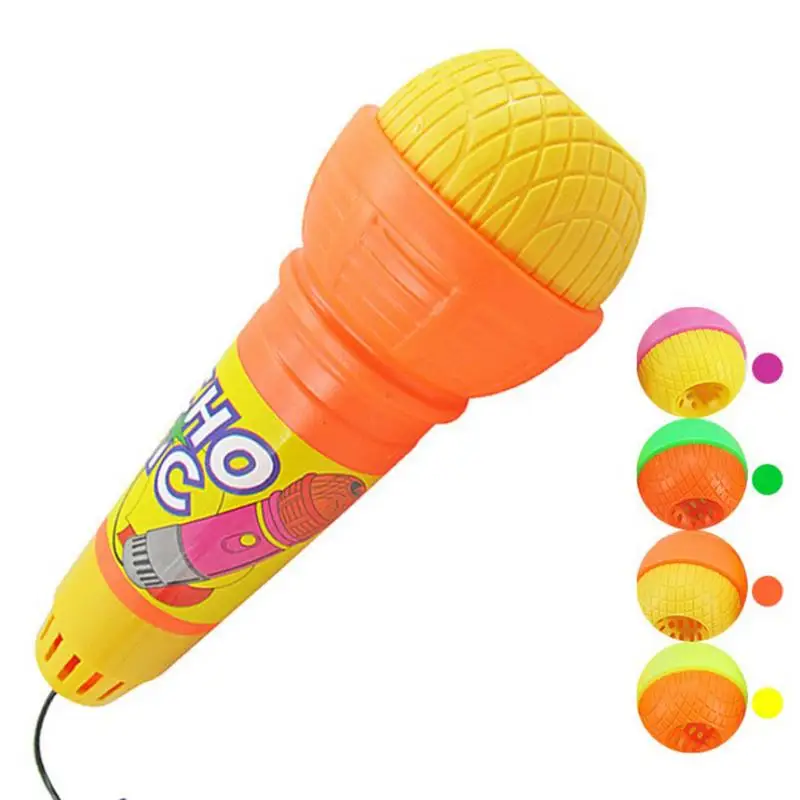 1pc Echo Microphone Funny Novelty Multicolor Echo Microphone Toy Microphone For Children Kids (No Battery Needed, Random Color)