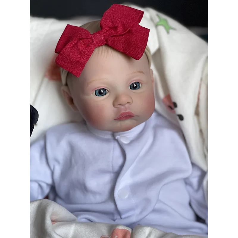 48cm Reborn Baby Dolls Meadow Soft Body 3D Skin with Visbile Veins Collectible Art Doll Bebe Reborn Toy Gift