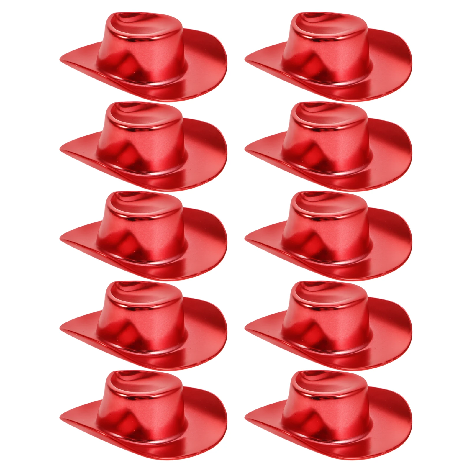 10 stuks Mini Cowgirl Hoed Decoraties Kleine Hoeden voor Ambachten DIY Accessoires Party Decor Miniatuur Hoed Mini Hoeden DIY Accessoires