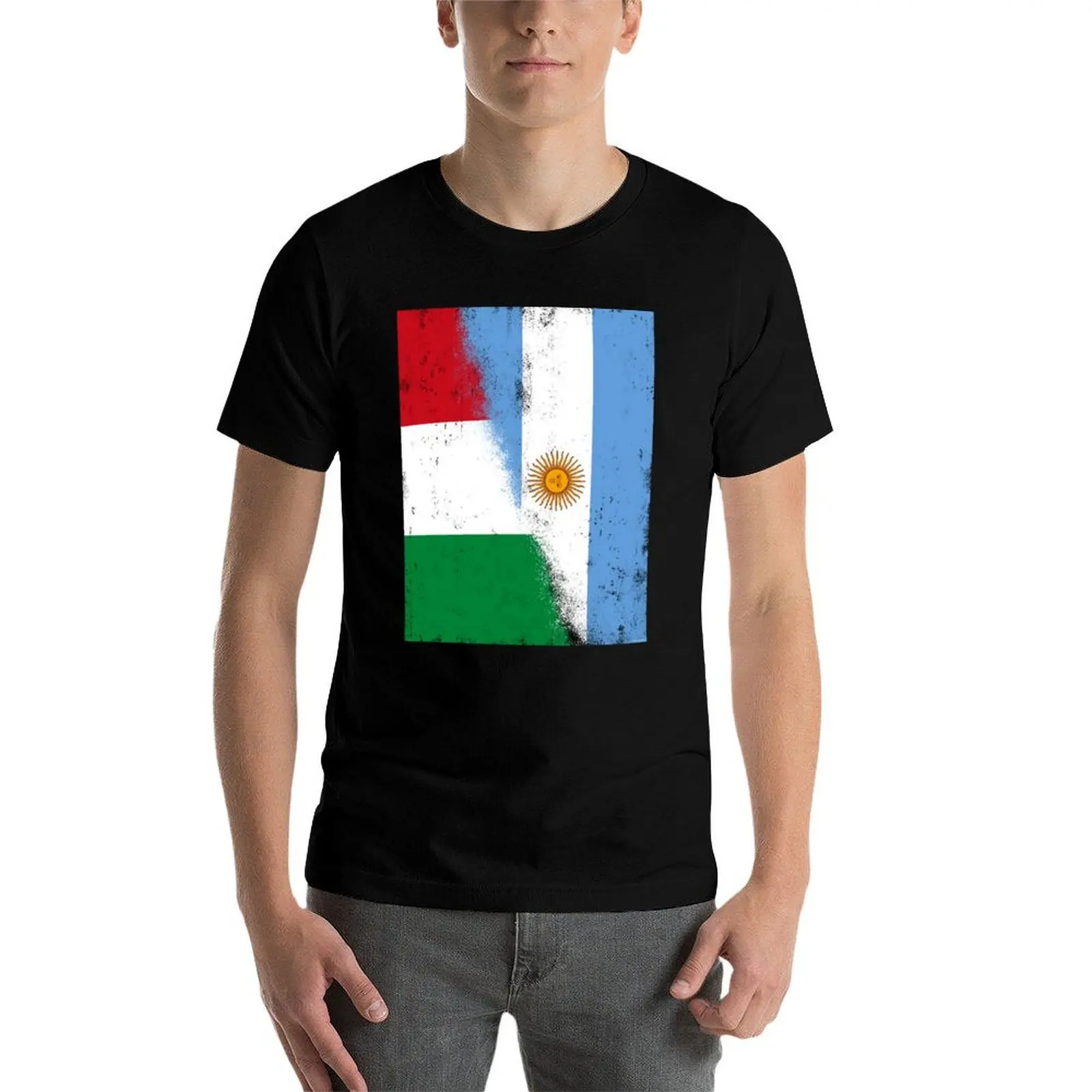 

Italy and Argentina, Argentinian and Italian Mix Flags, Bandera de Argentina y Italia. Bandiere Italia e Australia T-Shirt