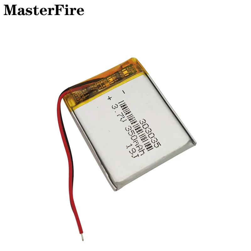 2-10 قطعة 303035 3.7 فولت 350 مللي أمبير بطارية ليثيوم بوليمر قابلة للشحن لمسجل صوتي لعبة إلكترونية ساعة ذكية LED بطاريات المصباح